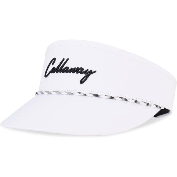 Golf Putter Headwear Cotton Blend Visor for Men White Sun Protection